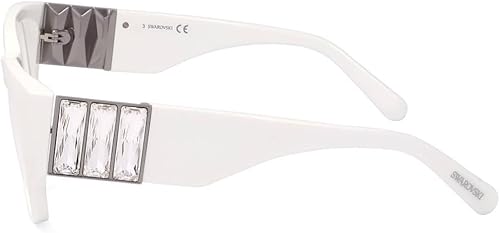 Miniatura 4 de SWAROVSKI Gafas graduadas rectangulares SK5473 021 Blanco 2.126 in, Blanco