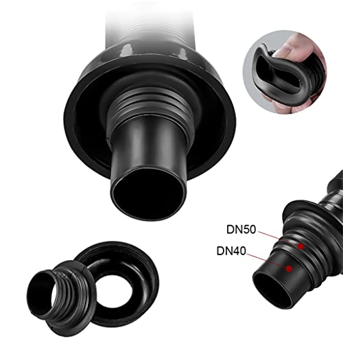 Manguera de drenaje ABS y tubo curvo corrugado flexible extensible para alcantarillado 4