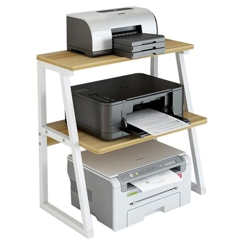 Removable Printer Stand,Three-Layer Copier Rack,Desktop Printer Stand,Office Copier Storage Shelf,for Home, Office