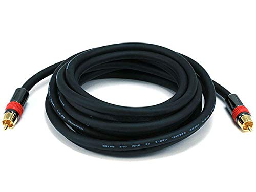 Cable de audio coaxial digital RG6 Monoprice 102682 conector RCA CL2 para cine en casa y sonido