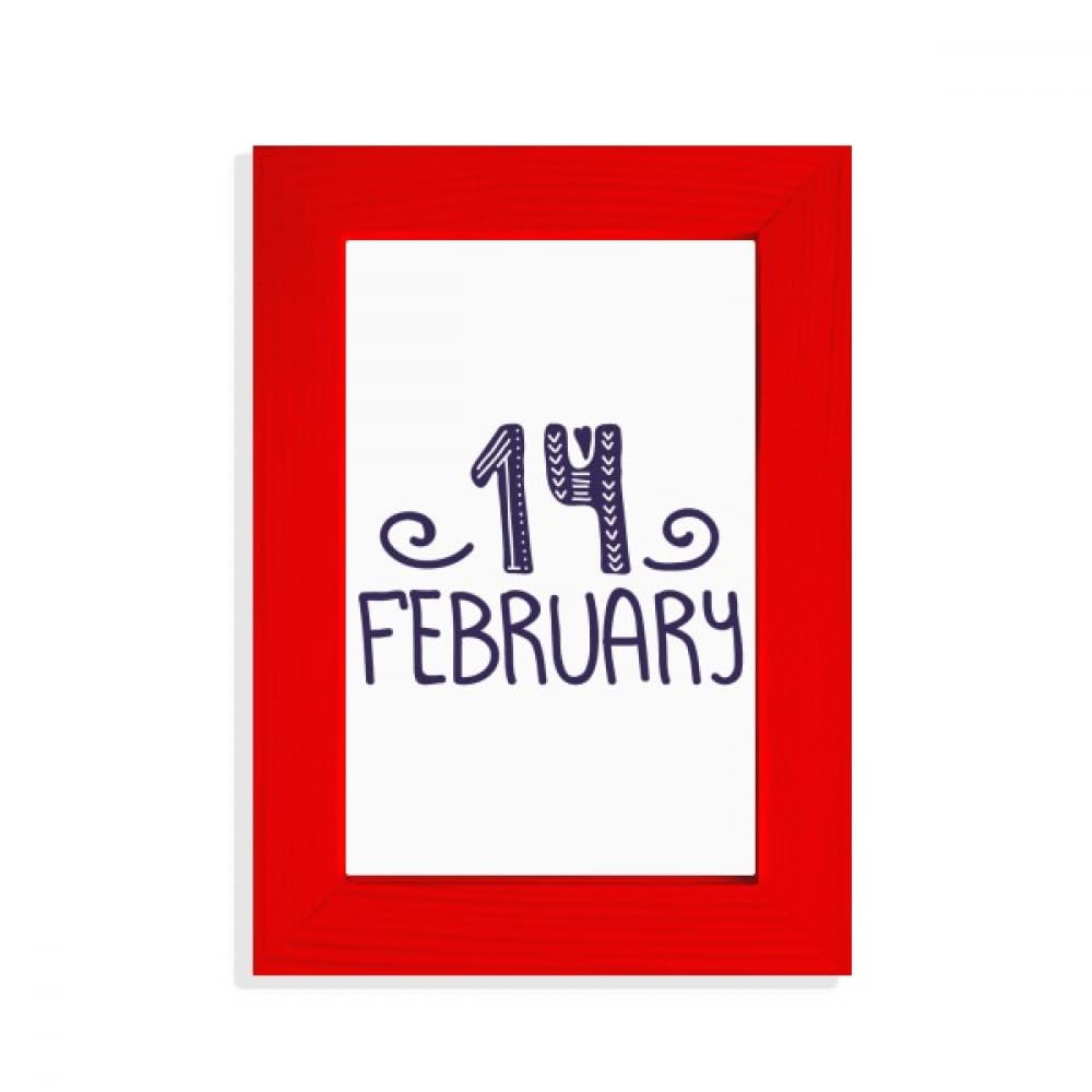 Cadre photo avec citation d'amour du 14 février rouge décoration romantique