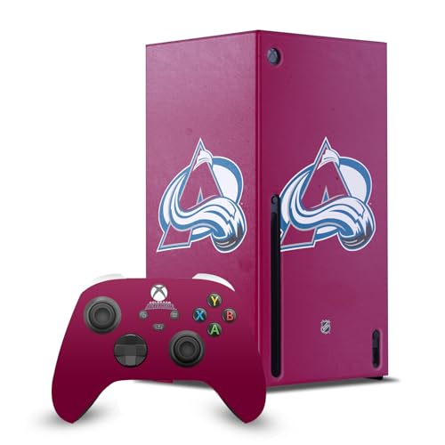 Skin Xbox Series X NHL Colorado Avalanche Head Case Designs