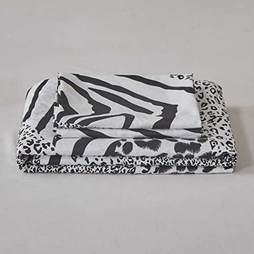 Lamejor Duvet Cover Set Queen Size Cute Leopard/Zebras Pattern Bedding Set Comforter Cover (1 Duvet Cover+2 Pillowcases) #TOP3