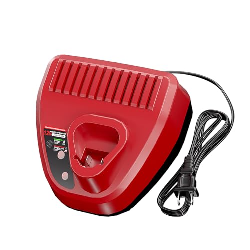 12V Rapid Charger Replacement for Milwaukee M-12 Battery Charger 48-59-2401 48-59-1204, Compatible with Milwaukee 12Volt Battery 48-11-2430 48-11-2401 48-11-2402 48-11-2420 48-11-2425 48-11-2460