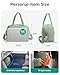BAGSMART Gym Bag for Women, Carry on Travel Duffel Bag, Water-resistant Weekender with Shoe Compartment for Gym Travel Work, Green, Medium