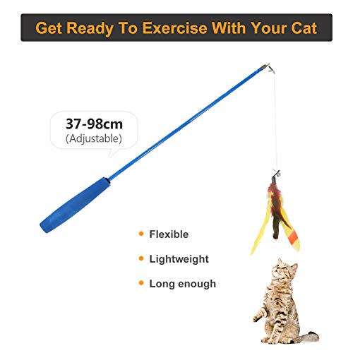 mewmewcat Conjunto de pacote de variedade de brinquedos interativos de brinquedo de 10 peças para ga