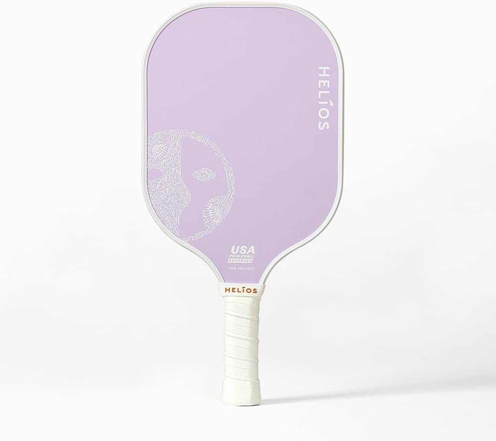 HELIOS Basic Pickleball Paddle Set of 2 – Cherry Blossom | Reinforced Fiberglass Surface with Reactive Honeycomb Core | 8oz, Beginner Set for Control | USAP Approved
