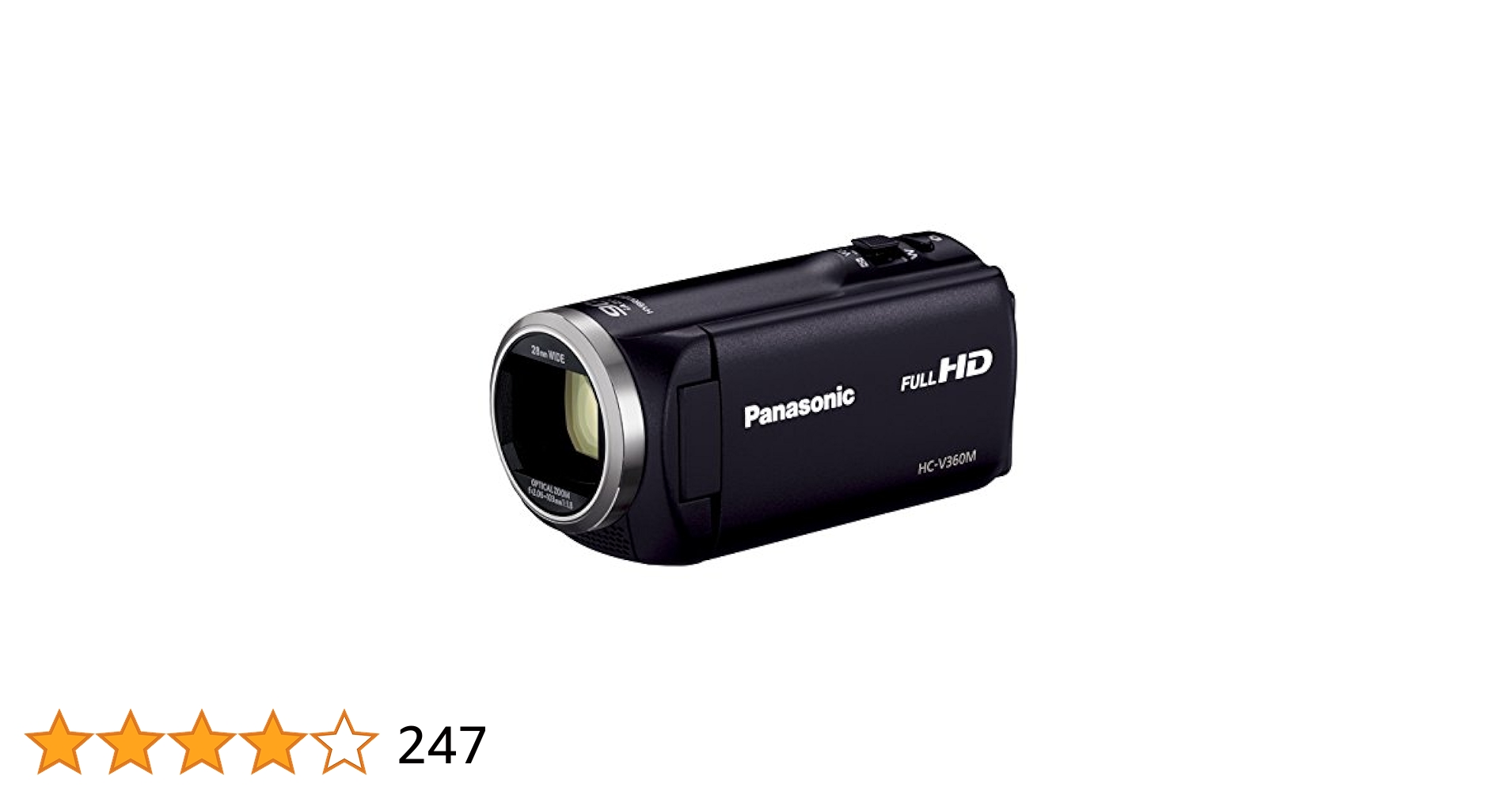 Panasonic HC-V320M ビデオカメラ 本体のみ Panasonic HC-V320M ビデオカメラ 16GB内蔵メモリー