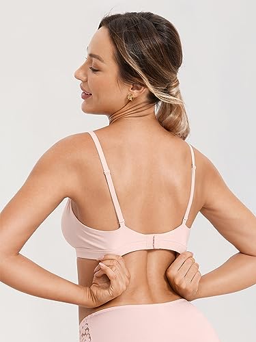 MOMANDA Womenâ€™s Inbarely Nursing Bras Wireless Bralette V Neck Seamless No Underwire Maternity Bra for Breastfeeding3