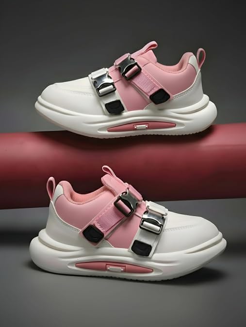 Image of Kids Stylish Casual Mid Top Sneaker and Trendy Shoes with Hook & Loop for Boys and Girls