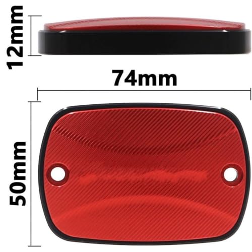 Couvercle fluide de frein TMAX 560 alu CNC haute performance Tech Max rouge