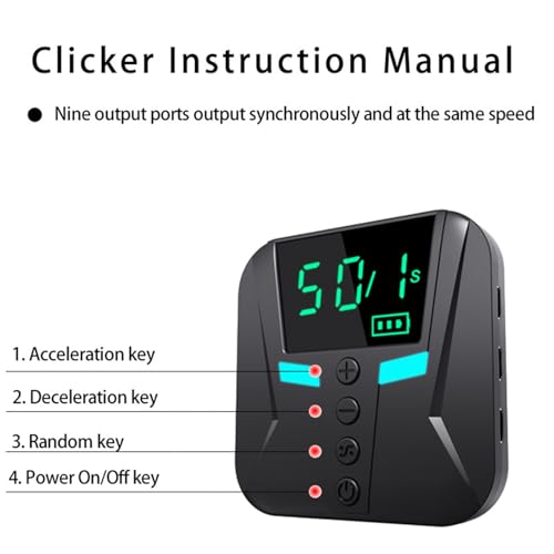 Clicker de pantalla móvil Tsophreniq programable para automatizar juegos y Apps con USB C 4