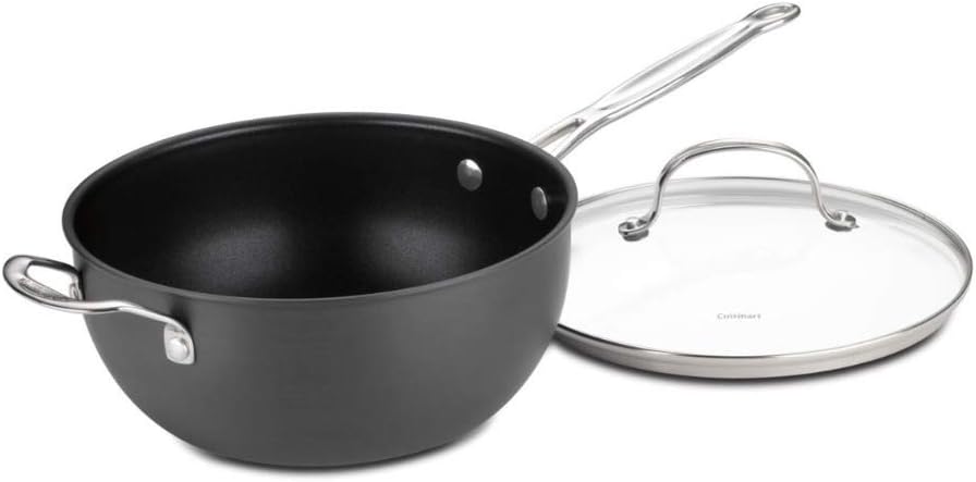 Cuisinart Chef's Classic Non-Stick Hard Anodized Saute Pan with Helper Handle & Cover - Thumbnail 2