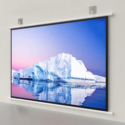 Écran de cinéma d'extérieur portable 127 cm 16:9 pliable pour intérieur et jardin