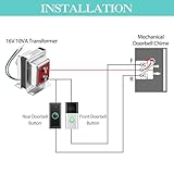 Landhoow Doorbell Transformer 16V 10VA Compatible with Ring Wired Video Doorbell, Safe Wired Doorbell 10VA Kit, Easy to Install Door Bell Transformer for Home - Image 6