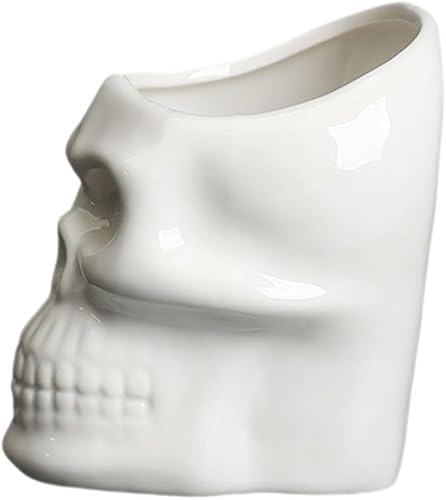 Miniatura 8 de GANAZONO Maceta con forma de calavera para pared, jarrón suculento, maceta única para Halloween, hogar, bar, decoración de escritorio