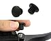 Produktbild Paar Aluminium Motorrad Spiegel Blindstopfen - Schwarz, Schwarz, 8mm: 1 x clockwise 1 x anticlockwise