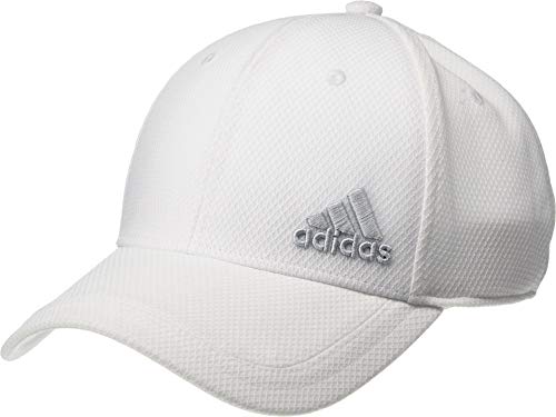 adidas Men's Release Stretch FIT, White/Clear Grey, Large-X-Large