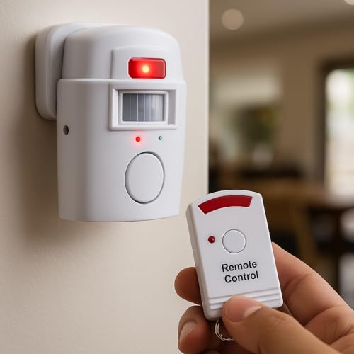 Kit Premium Alarme Residencial Sem Fio, Com Sensor De Presença E Sirene, Potente, Controle Remoto, Fácil Instalação, Segurança Para Casa, Marca VARENZIA