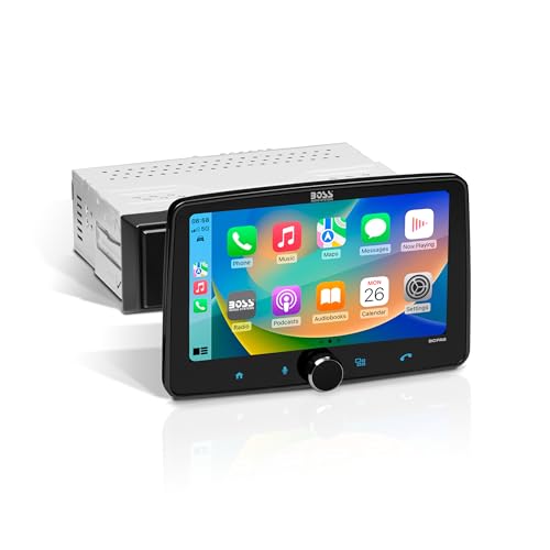 BOSS Audio Systems BCPA8 Car Stereo - Apple CarPlay, Android Auto, Single Din, 8 Inch Touchscreen,...