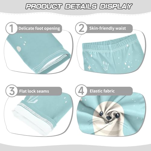 Cartonn Seal Girls Casual Leggings for Kids Printed Long Pant Bottoms Stretch and Soft3