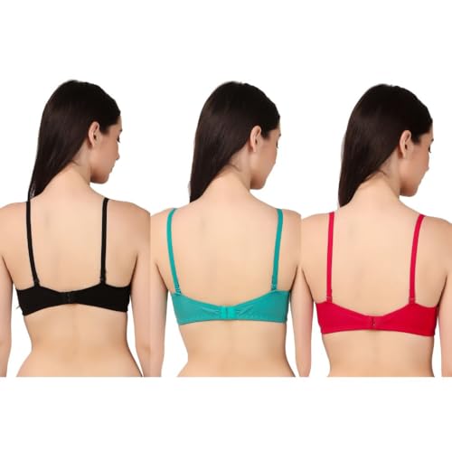 Image of Kinzie Women's Lingerie Set | Padded Bra | Cotton Blend | Combo Pack | (Pack of 3)