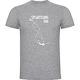  K KRUSKIS - Camiseta Pescasub Spearfishing DNA Manga Corta Hombre - 3XL, Gris Vigore
