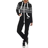  Finchgirl 25G3 Azteken FG117 Damen Jumpsuit Overall Jogging Schwarz M