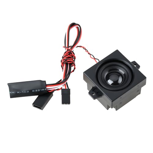 Compatibilità: Questo modulo audio del motore RC da 5W simula i suoni in base alla posizione dell'acceleratore, garantendo la compatibilità con i modelli in varie scale, tra cui 1/10, 1/8 e 1/6. Che tu stia correndo o strisciando, questo modulo migliorerà la giocabilità dei tuoi modelli di auto e accessori RC, offrendo un'esperienza coinvolgente.