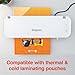 Staples 9-inch Thermal & Cold Laminator, Versatile Laminating Machine for Home, School & Office, White/Gray
