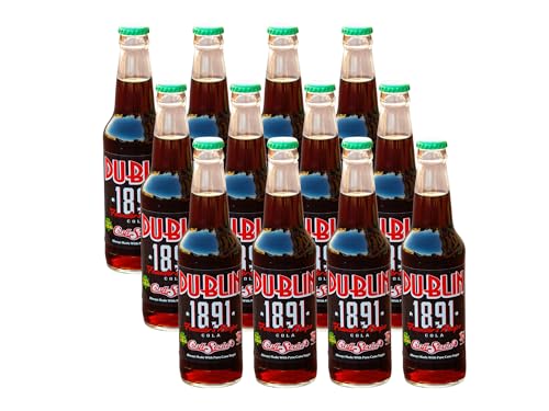 Dublin Bottling Works Craft Soda, Pure Cane Sugar, Made in Texas – Assorted 12-Pack – Premium Small-Batch Soda, Gluten-Free, Retro Artisanal Beverages (12 Pack, 1891 Founder’s Recipe)