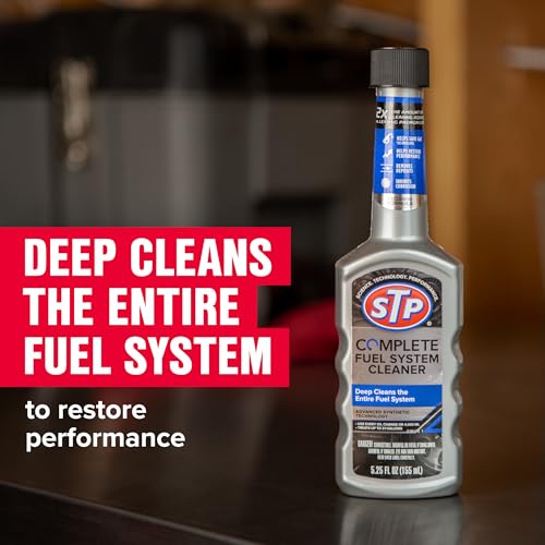 STP Complete Fuel System Cleaner, Fuel Cleaner Deep Cleans Entire Fuel System, 5.25 Oz, Multicoloured, 1 Count (Pack of 1)