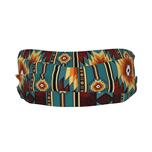 Workout Sweatbands For Women Head Sport Hair Bands Hair Non Slip Moisture Wicking Headband For Running (Ethnic Navajo Native American Southwestern) #TOP3