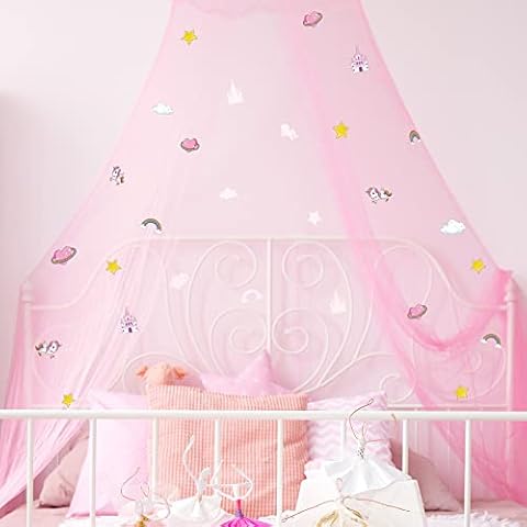 Stars Bed Canopy for Girls Cover