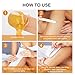 Honey Wax Hair Removal Kit, Sugar Wax for Face Hair Removal Women Sugar Waxing Kit for Women Brazilian Wax for Bikini Hair Removal Sugaring Wax Kit with Strips