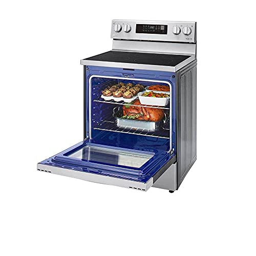Lg 6.3 Cu. Ft. Stainless Steel Smart Electric Single Oven Range With Airfry #TOP4
