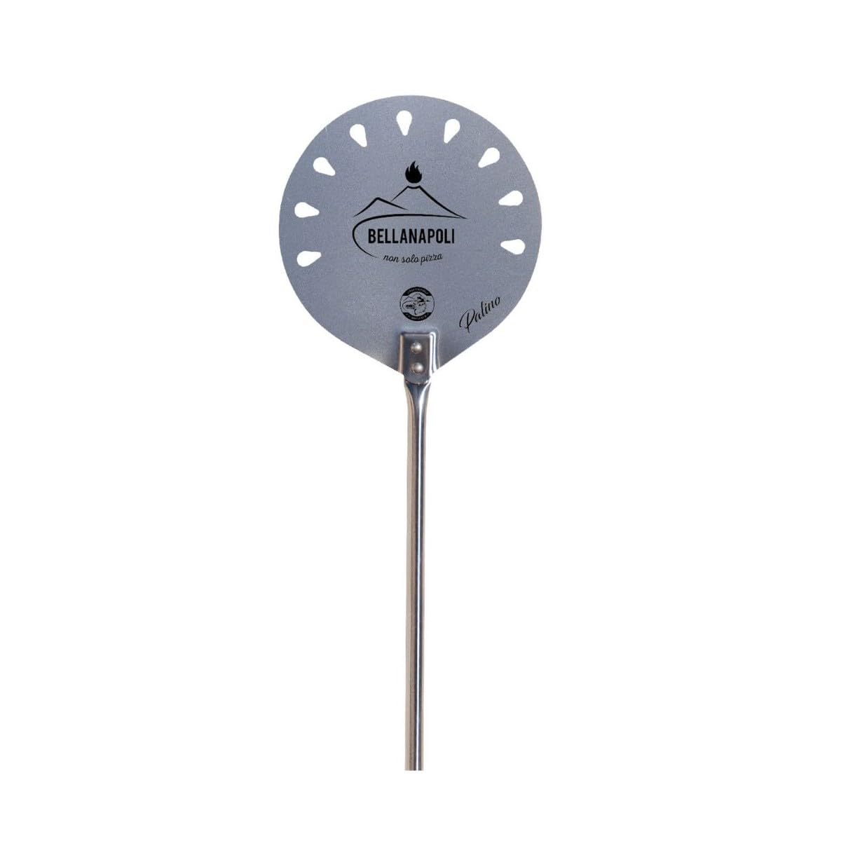 Univers Du Pro BELLANAPOLI - Pelle à pizza Ronde Inox Ø22cm Manche 1.50m Qualité Professionnelle