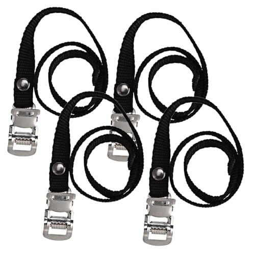 Sangles de pédale nylon ajustables pour éviter les glissements de pied sur vélo | Lot de 16