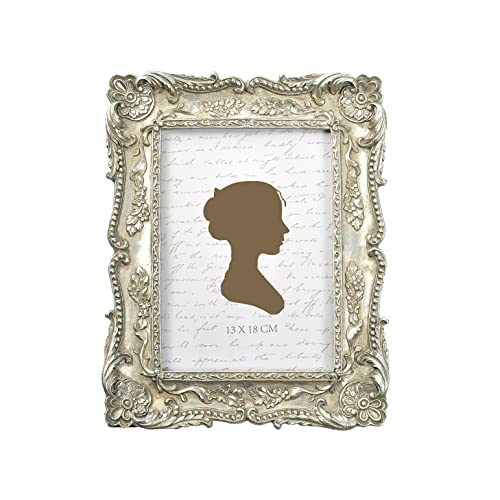 Aels 5X7 Inch Vintage Picture Frame, Elegant Antique Photo Frames With Glass Front, Photo Display, Tabletop Wall Hanging, Gift Ideas, Four-Cornered Feather #TOP15