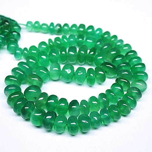 Perles de chrysoprase verte rondelles de 6-11mm pour créer vos propres bijoux bohèmes