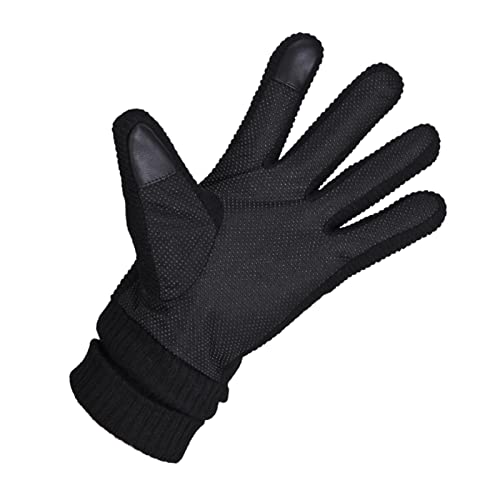 couro inverno – Luvas femininas masculinas para tela sensível ao toque – Luvas impermeáveis – Luvas