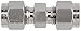 Dixon 6-DU-4 3/8" x 1/4" Tube OD 316SS Union Instrumentation Fitting, 0.38" ID, Stainless Steel