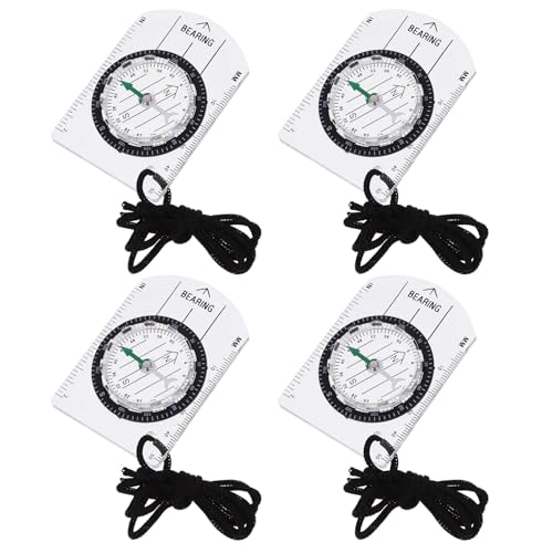 Set de 4 Brújulas Portátiles para Senderismo y Camping miniatura 1