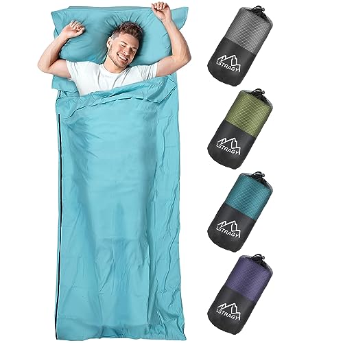 LSTRAGY Saco de dormir de cabaña, 2 en 1, saco de...