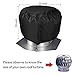 Nuhikap 4Pcs Roof Vent Cover House Roof Turbine Hoods Shield Canvas 20Inch x 20Inch Black