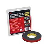 3M VHB Tape 5952 Double-Sided Acrylic Foam Tape - Heavy Duty, Industrial Mounting Tape - 1/2 inch Width x 36 Yards Length, 45 mil Thick - Black (Pack of 1)