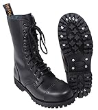 springerstiefel ranger hochwertiges Leder 10-Loch Springerstiefel UK mit Stahlkappe 37-47 46