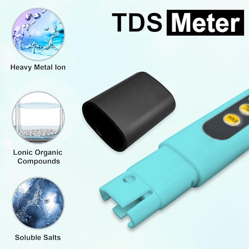 Image of GLUN Pre-Calibrated TDS Meter, Pack of 1 Pen Style Digital TDS Tester for Measuring Amount of Dissolved Solids in your Water