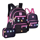 Kit Rebecca Bonbon Mochila de Costas Escolar com Estojo e Lancheira Térmica 2026 (PRETO)
