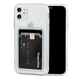 Chengyuanfeng Coque pour iPhone 11 avec Porte Carte, Ultra Fine 1,5 mm TPU Transparent Anti Jaunissement, Portefeuille Minimaliste, Étui Souple Antichoc pour Paiement sans Contact et Trajets Urbains